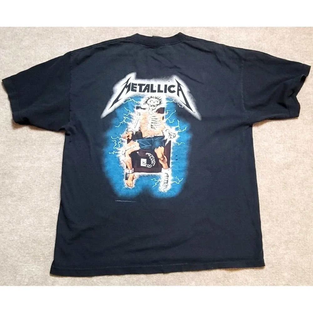 VINTAGE‎ METALLICA SHIRT RIDE THE LIGHTNING 1994 MENS X-LARGE ROCK BAND